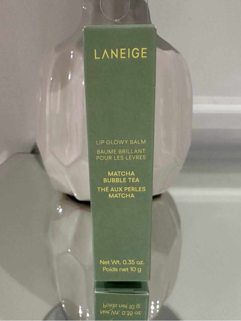 LANEIGE Matcha Bubble Tea Lip Glowy Balm - Mint Green NWT - Picture 5 of 5